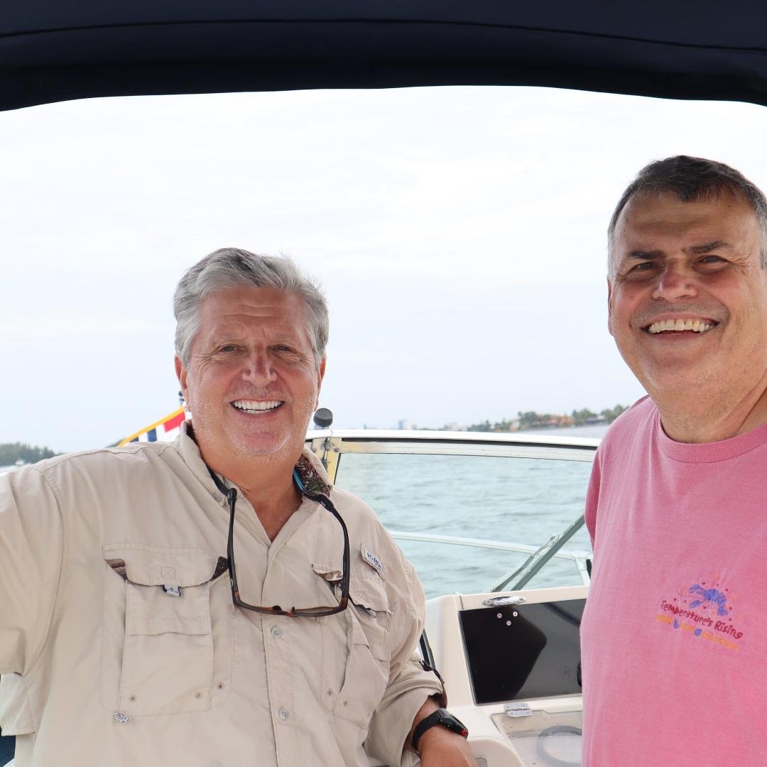 Fishing in FL with my old friend , Ed