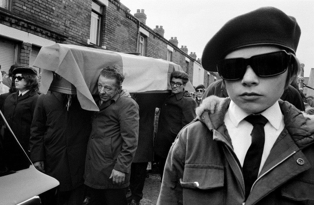IRA funeral, Northern Ireland, 1972. Photo by A. Abbas