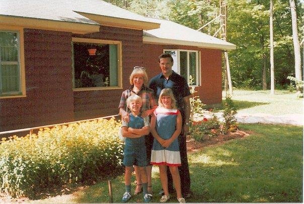 Taken at the In-Law's cottage on Snores Lake, Park Falls Wisconsin, around 1982.