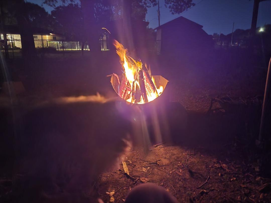 Enjoying a night by a fire!!!!
