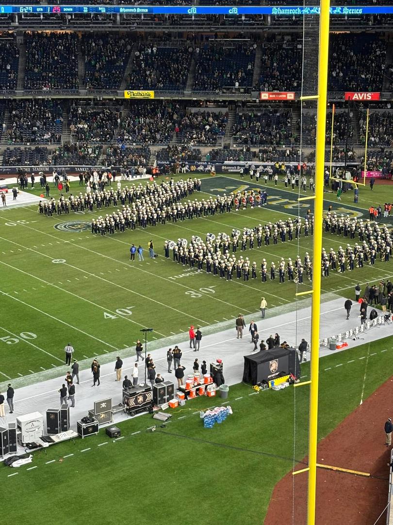 At Yankee Stadium to watch the battle between Army and Notre Dame. Go Army!