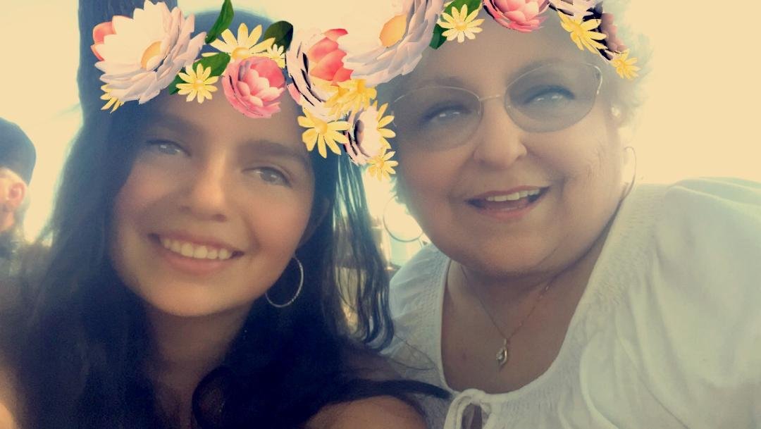 My beautiful niece Melissa made me a flower child...