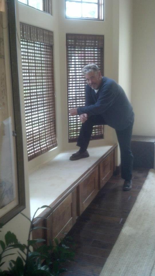 Jack's Custom Woodworking - bench seat at bay window