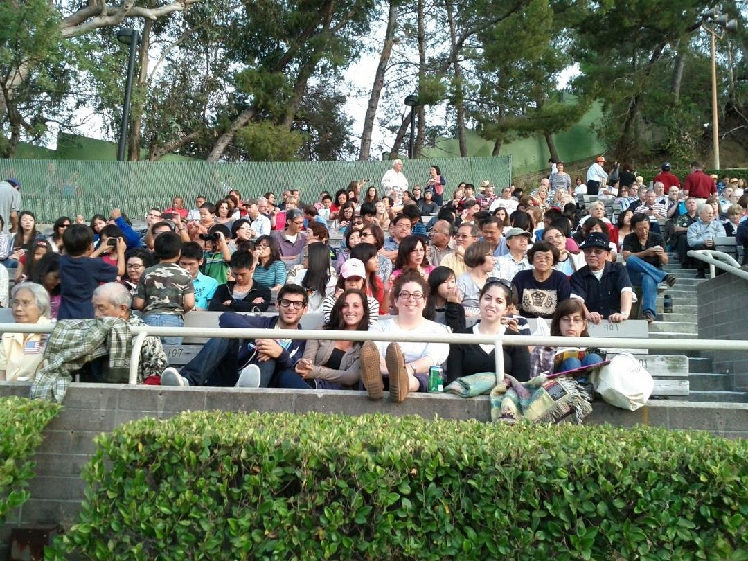With the family at The Hollywood Bowl...Happy 4th of July!