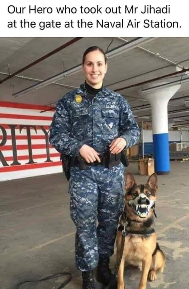 ❤ “Thursday morning a terrorist from Syria armed with an AR15, Shotgun and pistol planned to shoot the gate guard, enter the Navy base in Corpus Christi Texas and kill as many on base as possible. The young female navy sail