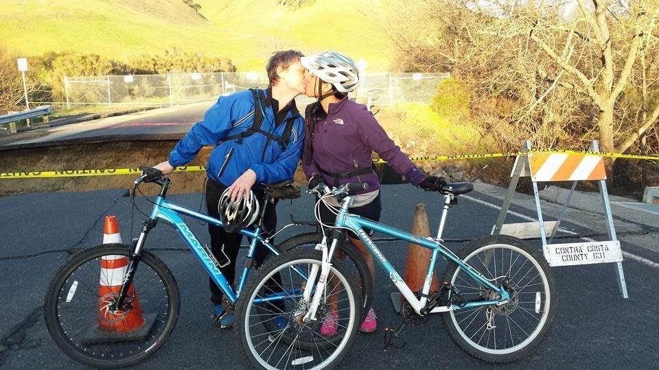 Richard and Cheryl. 26 mi. bike ride.