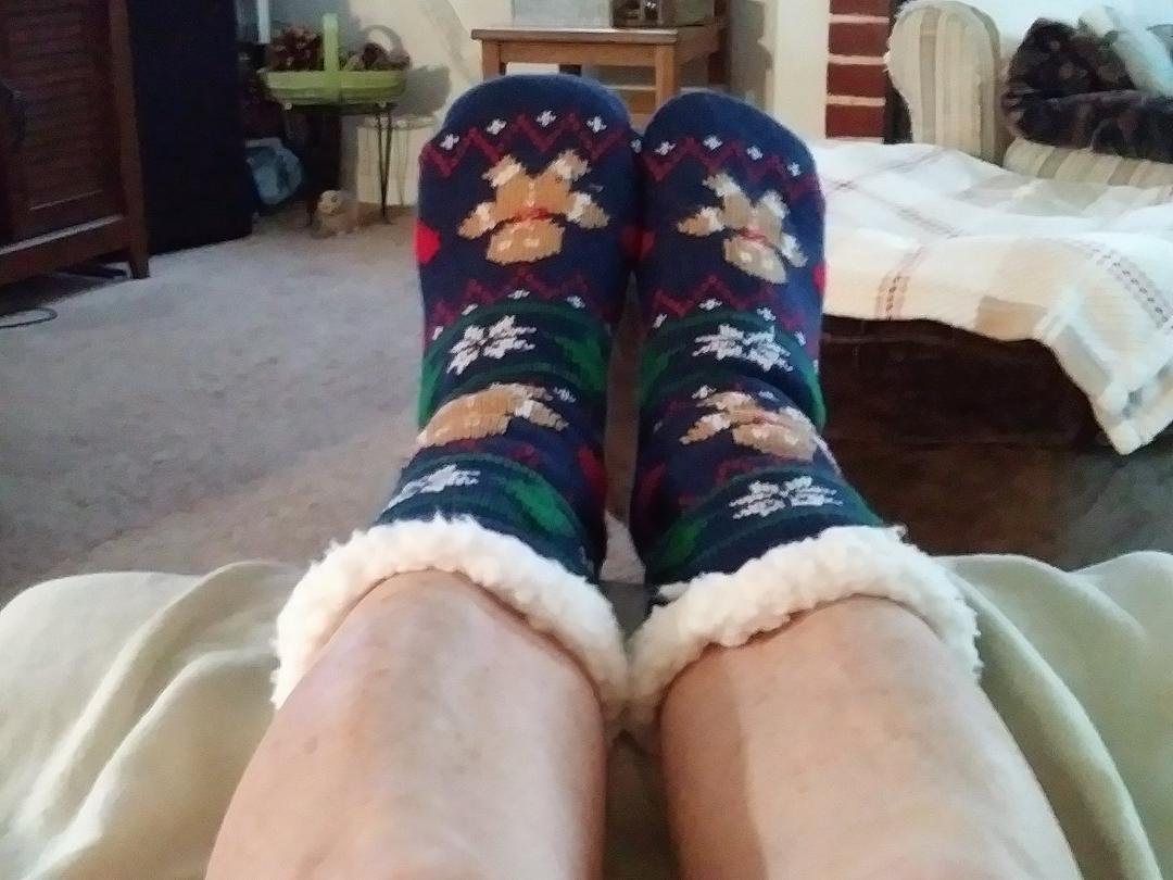 I love my new slipper socks