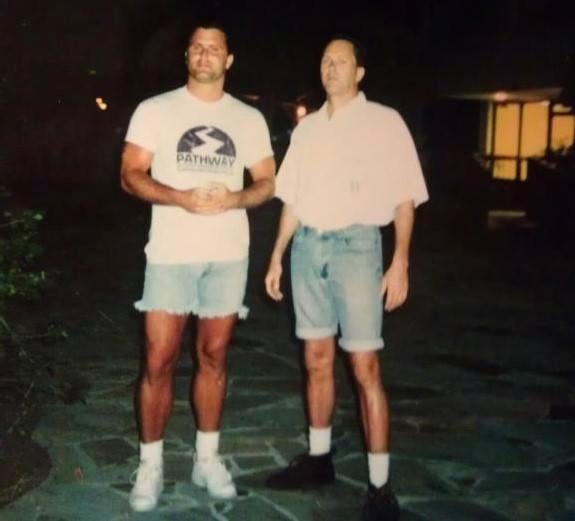 Amanda, I finally got this pic on here right,... this is me and uncle Michael,1994....