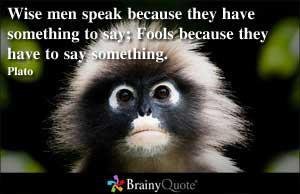 Thought for the day: