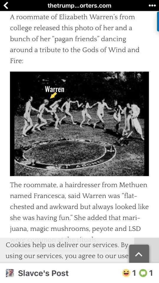 Don't you just love this picture of Elizabeth Warren