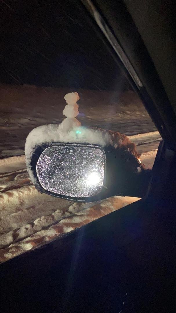 Mirror snowman
