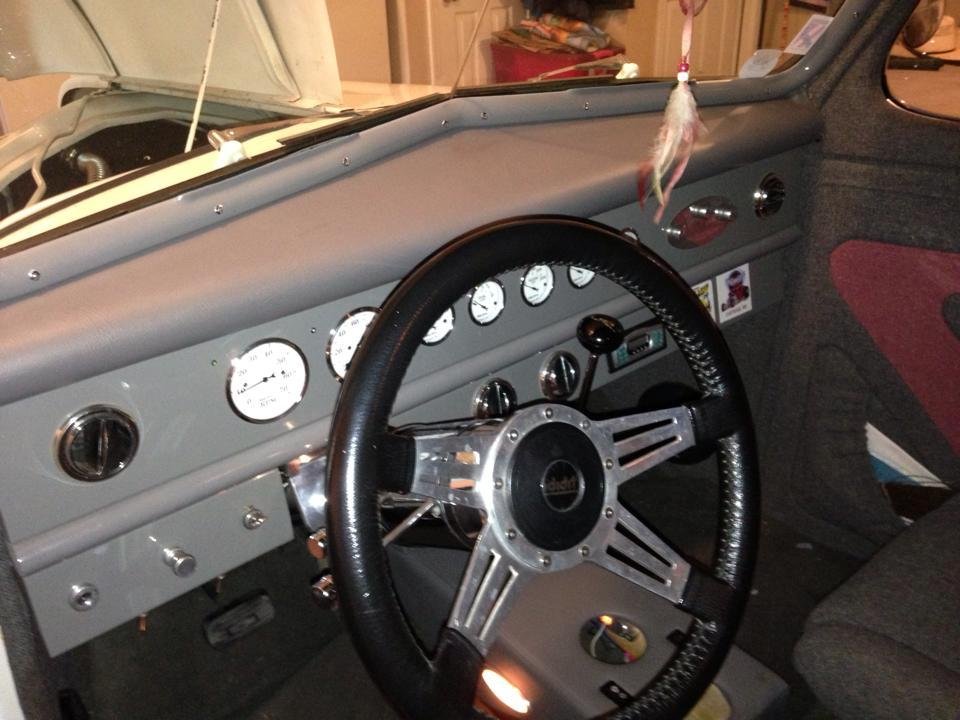 Does this look like your typical 1938 Chevy dash. Home made in my shop.