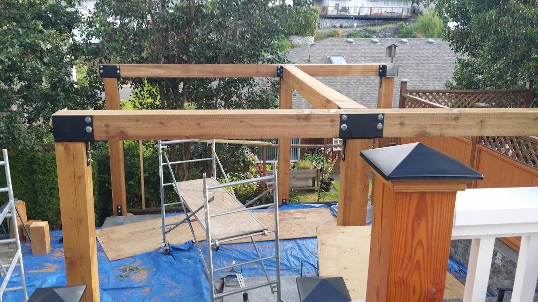 Pergola taking shape