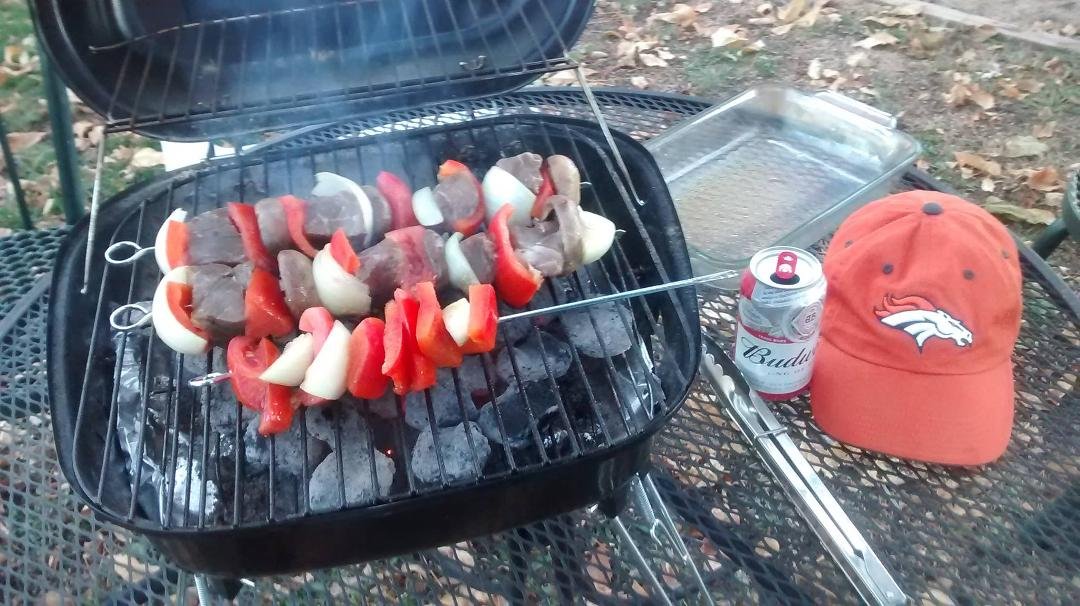 Tail gating back yard me and my buddies
