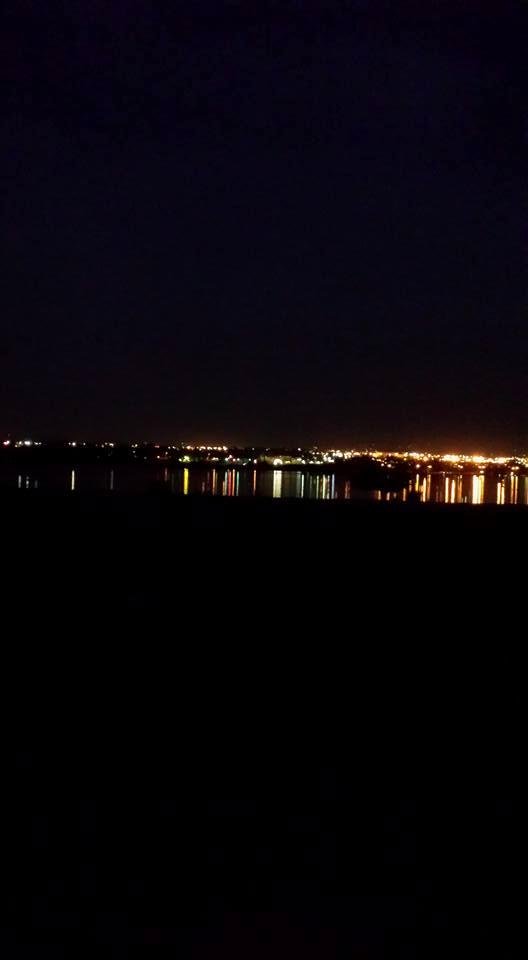 The Moon was so bright to night, the river looked like a mirror !!!
