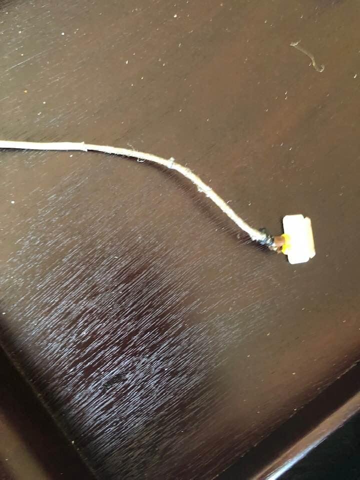 Time to retire iPad cord.  Looks a bit rough and worn but still works.