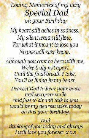 Happy Heavenly Birthday Dad, love you!