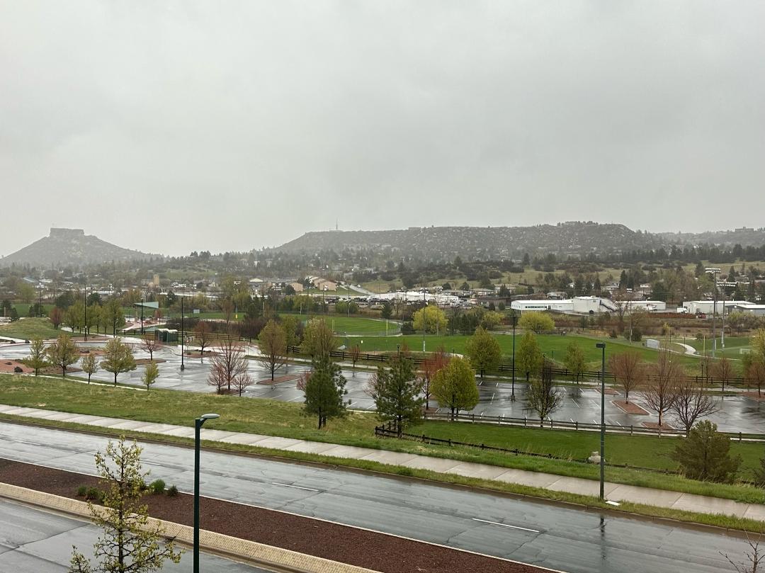 Good Rainy Morning from Castle Rock.