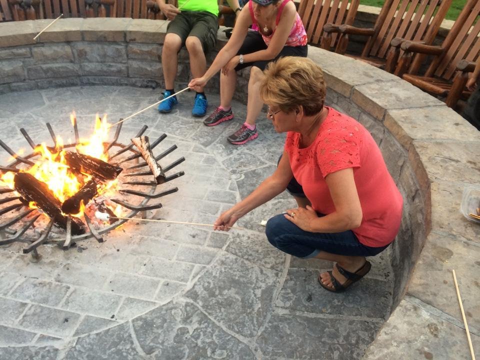 Bonnie is doing s'mores