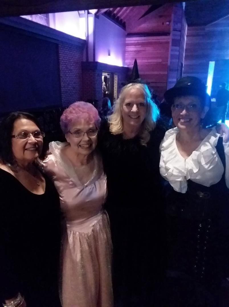 Me and my sisters at Nora's wedding.