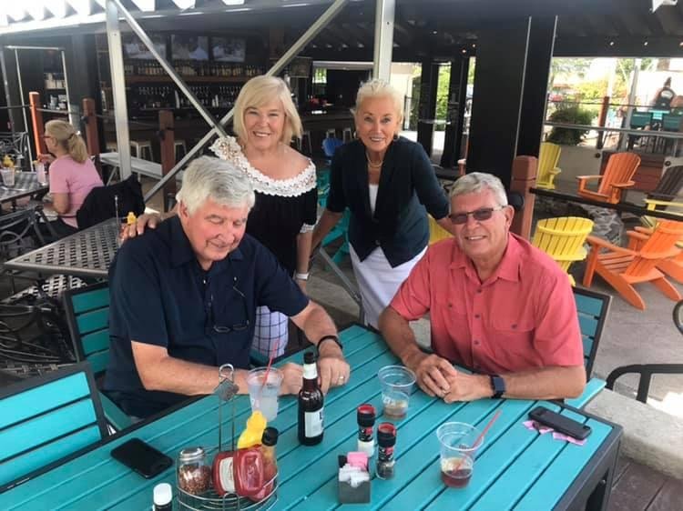 A surprise visit from Crazy John today. We had lunch at Santoras with John and Patti Mellon