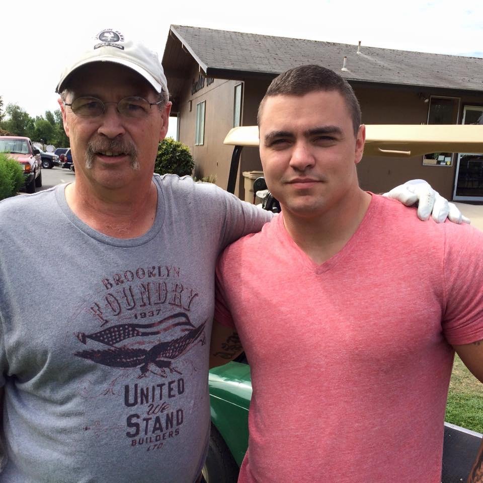 Golfing with my grandson Michael