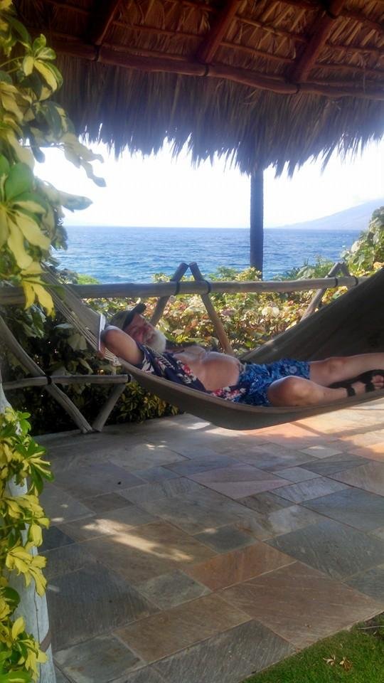 While the boys are snorkeling and scuba diving I'm holding my duty station at the beach.