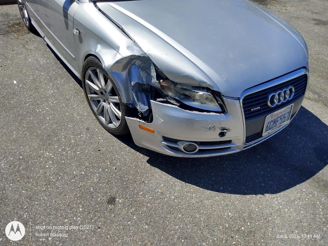 I've only had this car for 3 weeks and this a****** pulls out and hits me today