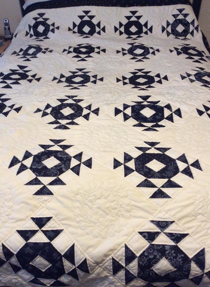 Finally finished the quilting on this quilt that I thought took me forever.  On to the next project.