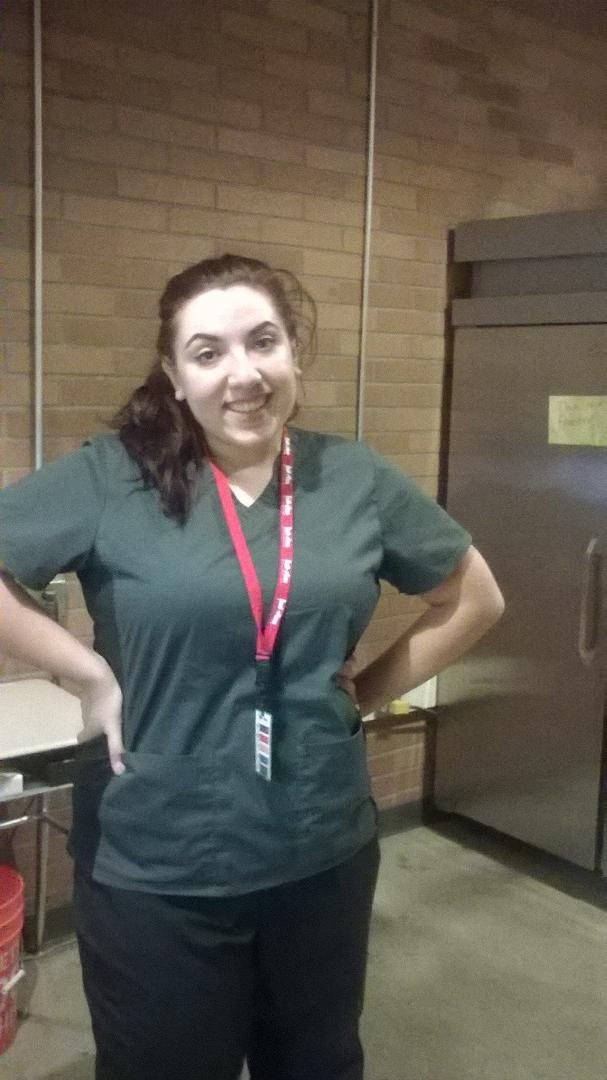 Beautiful daughter ready for work!
