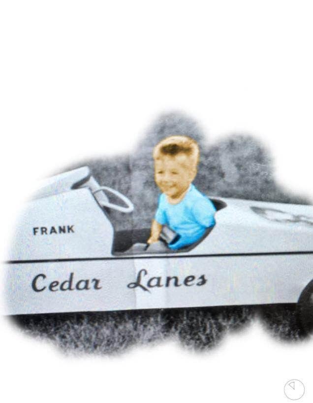 Him in Franks car when he was small