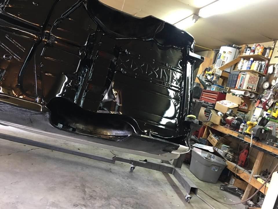 Underneath all ready for the frame.