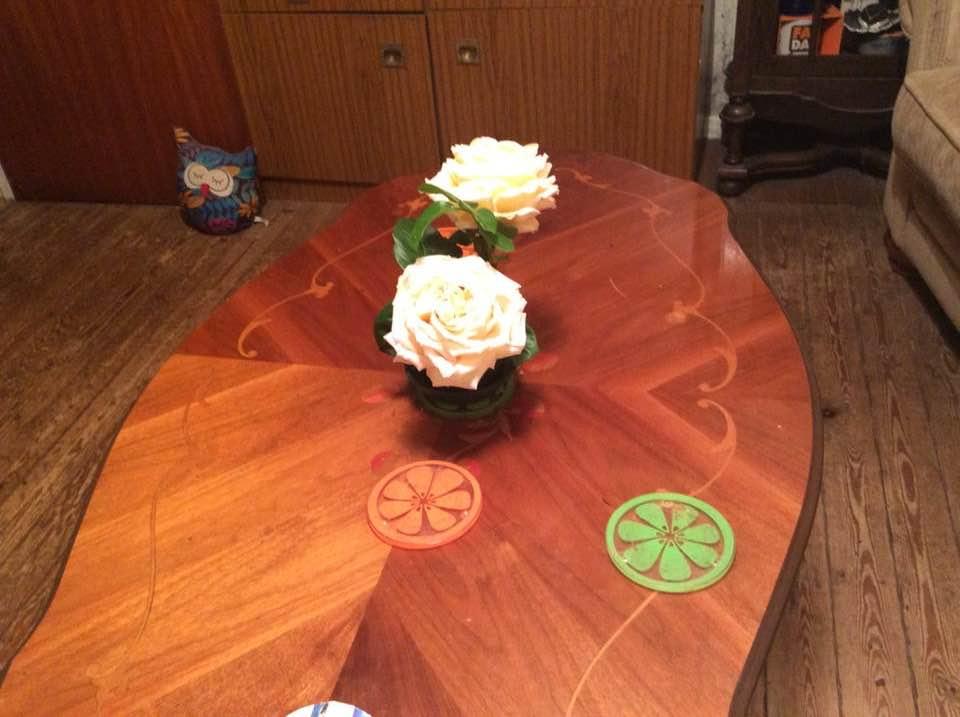 The first roses from our garden this year.