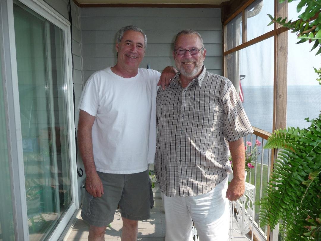 Great time with old pals, Mark & Linda Brubaker