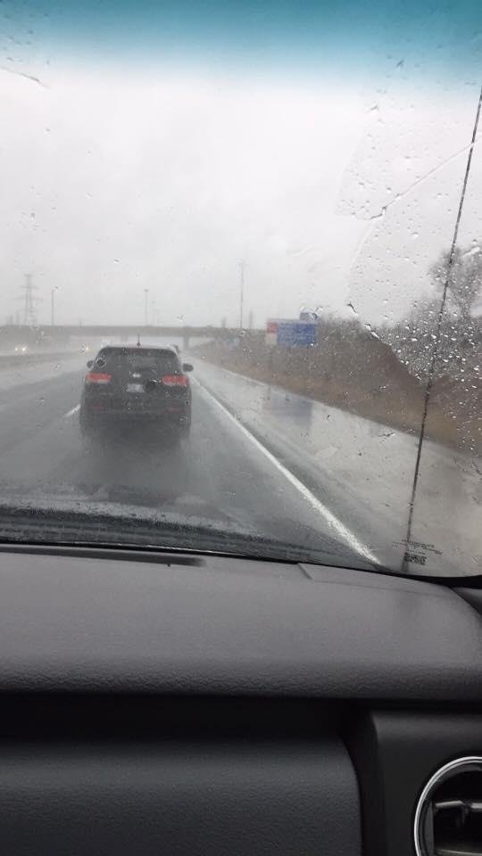 Driving to Kitchener in the rain