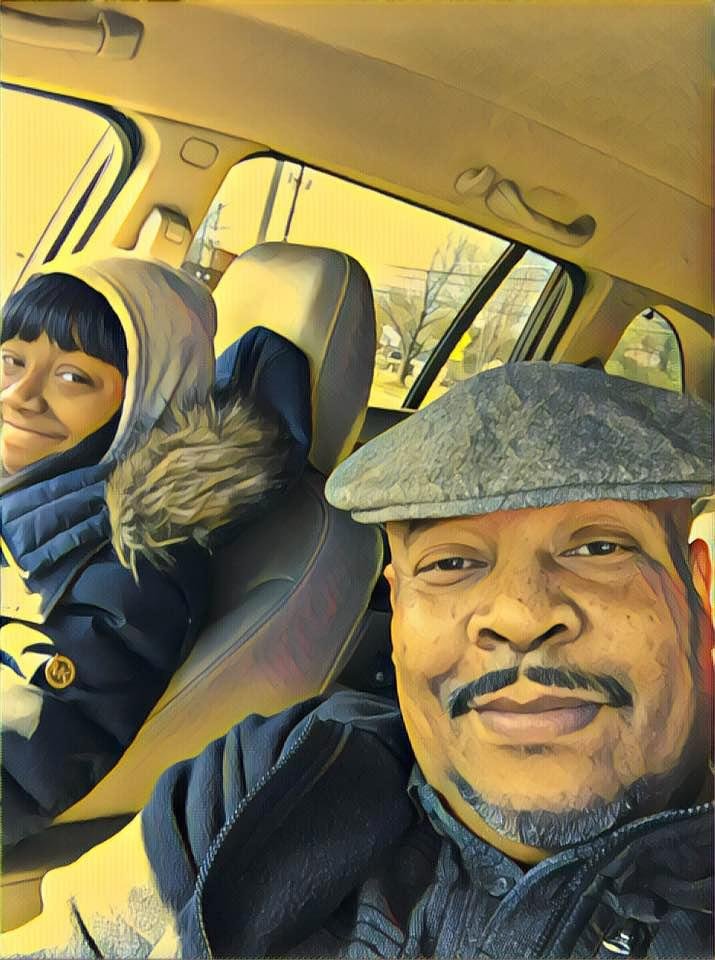 Me & My Daughter leaving church , May Glory be to God !!!!!!