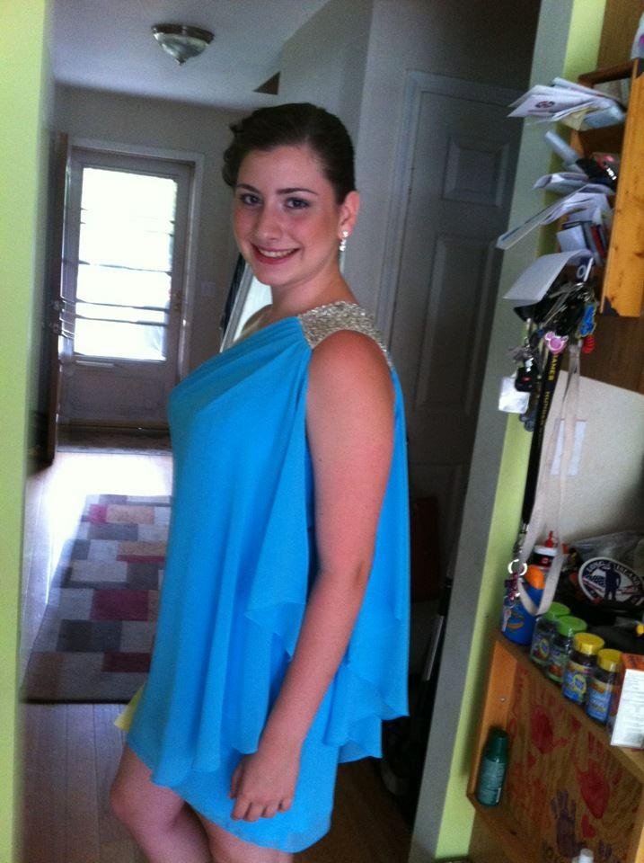 Samantha 8th grade dance. She looked so beautiful I love her so much xoxo