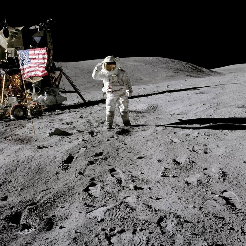 Apollo 16 American Flag