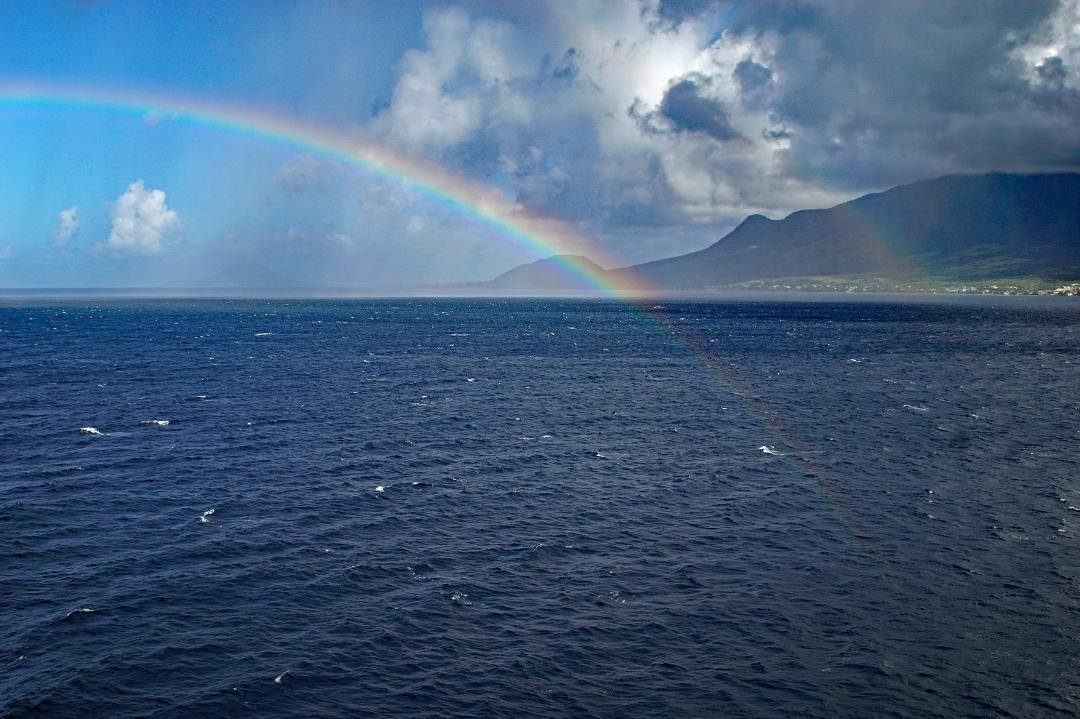 Rainbow near St. Kttts, Yesterday
