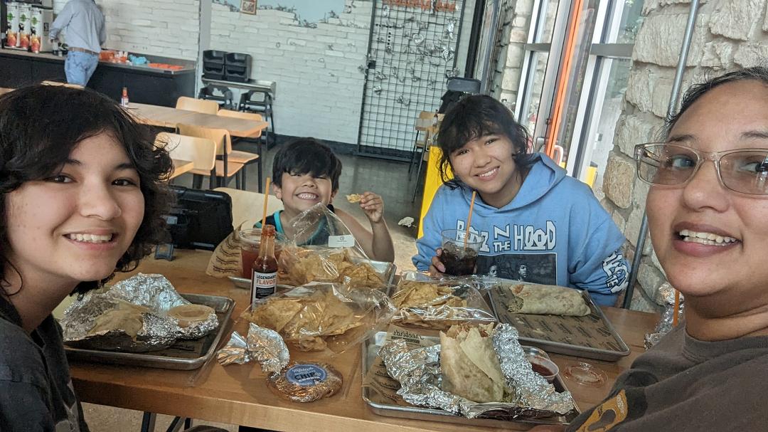 Took the kids to Free birds for lunch.