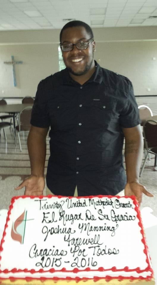 Trinity says farewell to Joshua Manning Youth Director. Go with God #trinityonthego