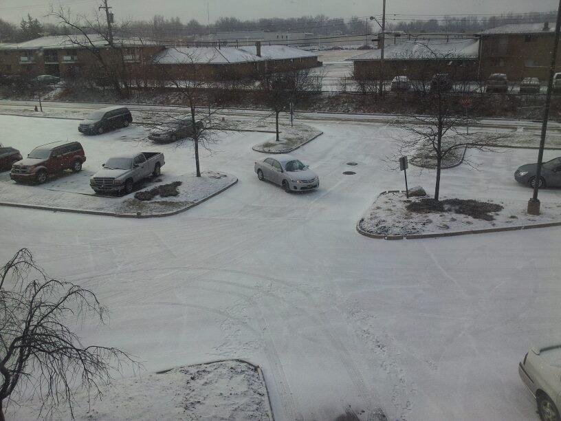 Road Trip in Cleveland Ohio with snow