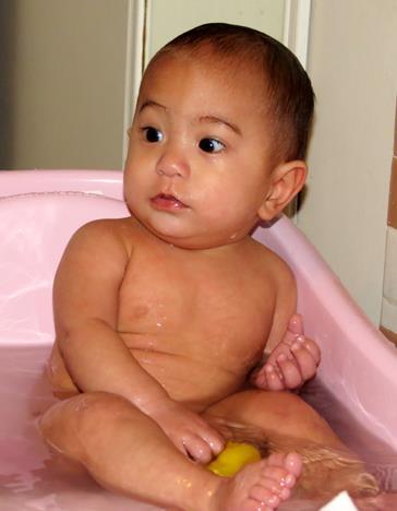 Grandson Nate age 6 mo.