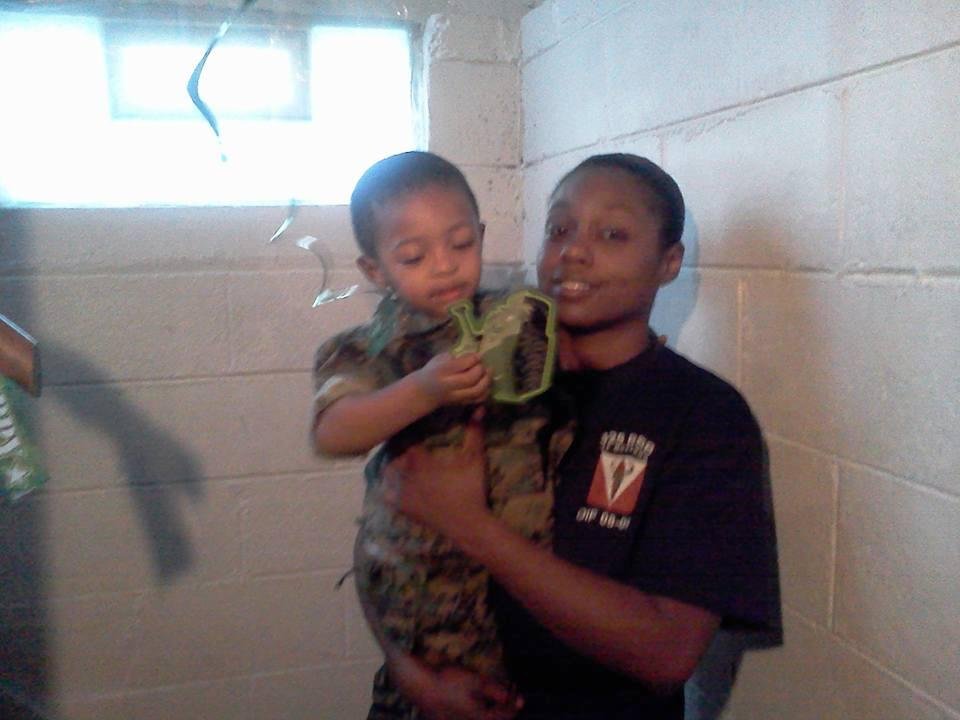 Kelly and Messiah at his birthday turnup! lol!