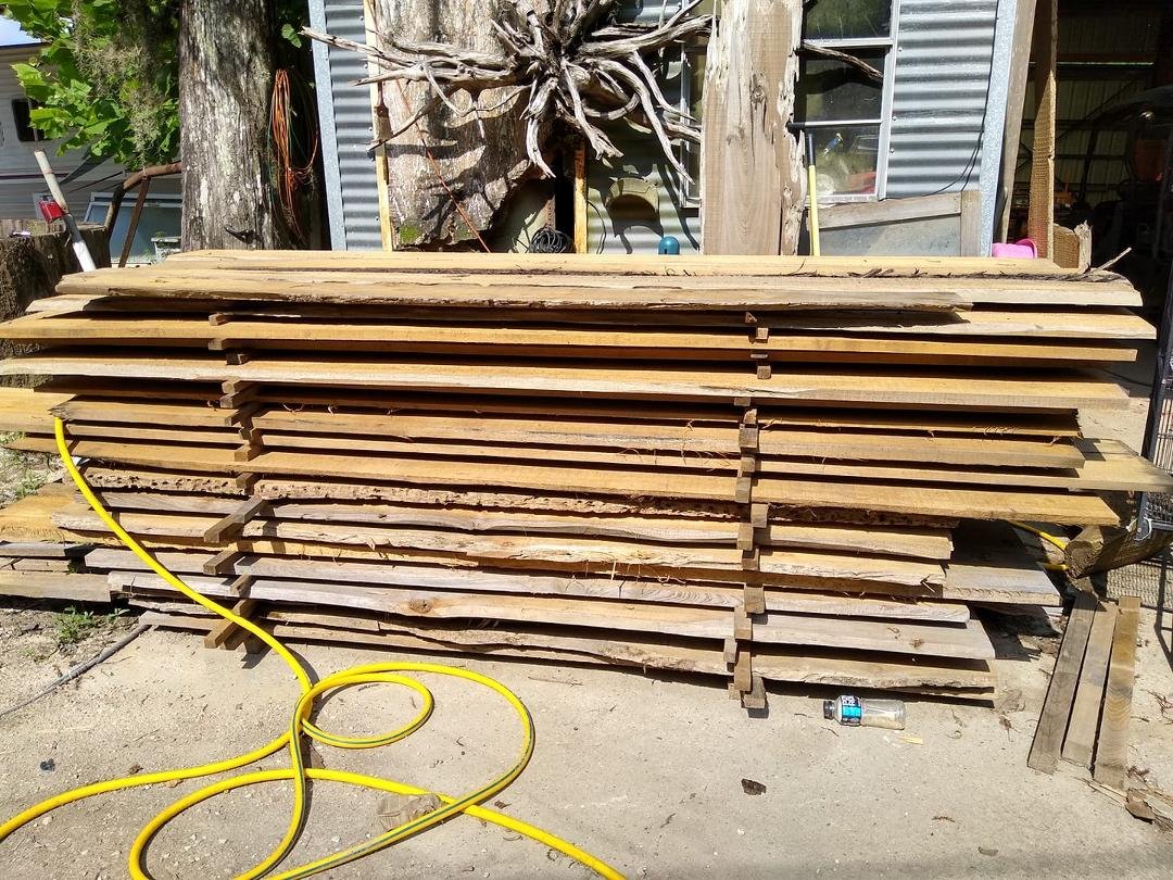 Sinker Cypress lumber $6 per board foot.