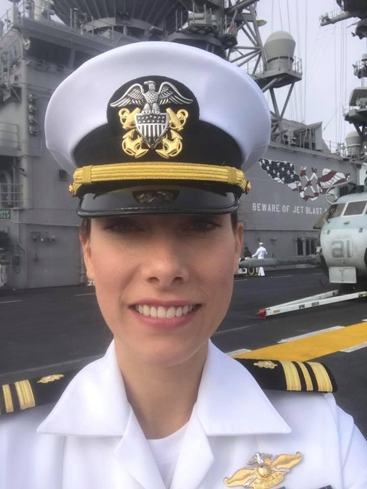 My daughter the Doctor - Lt Commander Elise Cooper Brandon starting her 7 month deployment on the USS America leaving San Diego today. "Fair Winds and Following Seas" Proud of your accomplishments - Love you