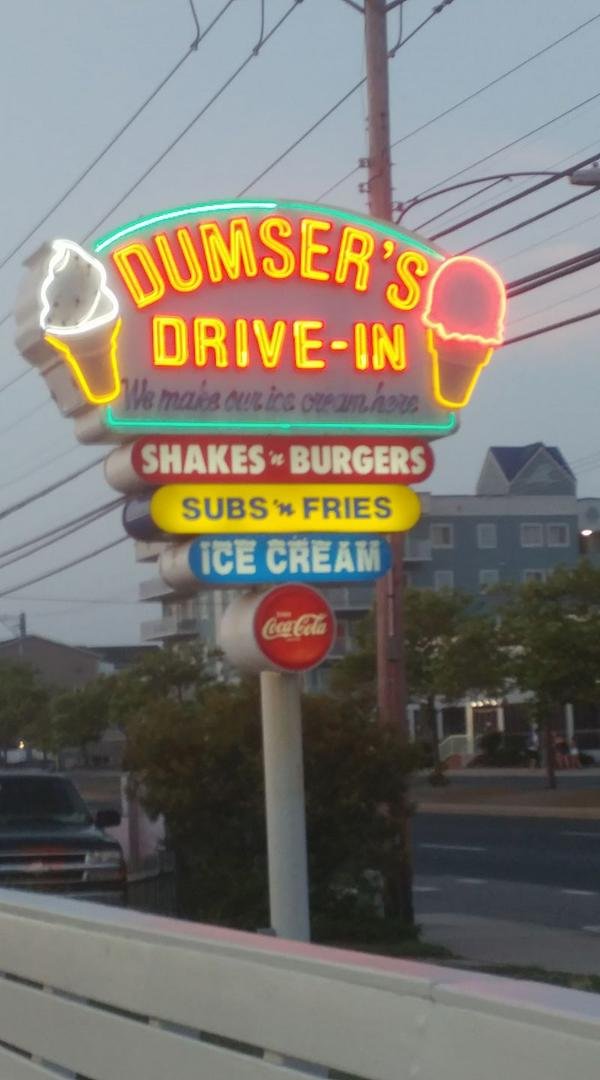 Having milkshakes after dinner!