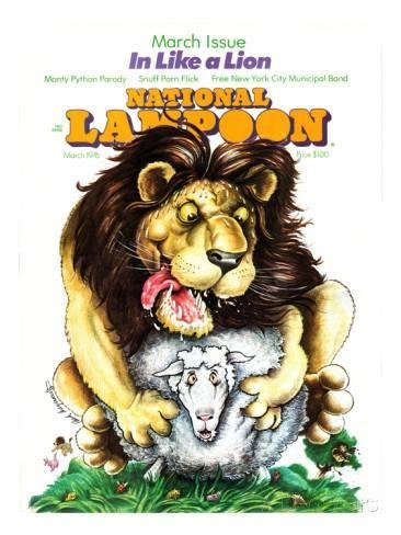 It's March.  This was the cover of National Lampoon 40 years ago.