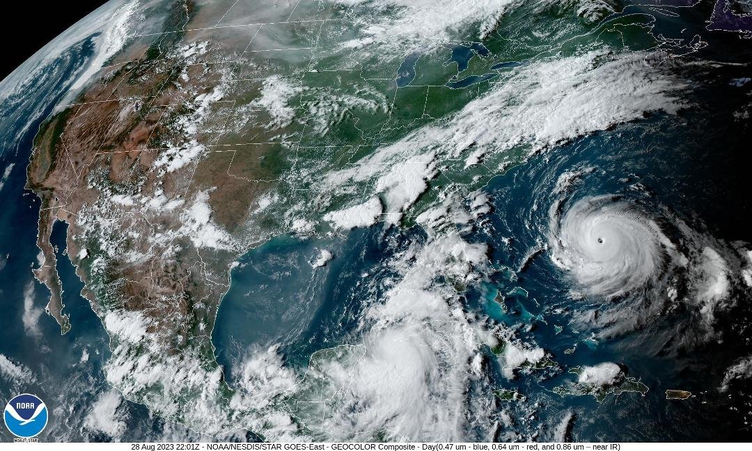 Pray for Florida, Georgia, and South Carolina residents.  Opened a satellite view of the local weather and spotted this well defined storm.  Franklin is a major hurricane with wind speeds > 120 mph.  Wood framed and mobile 