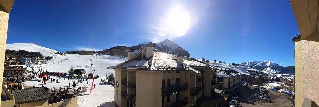 The view from our room. Great weekend of skiing!!